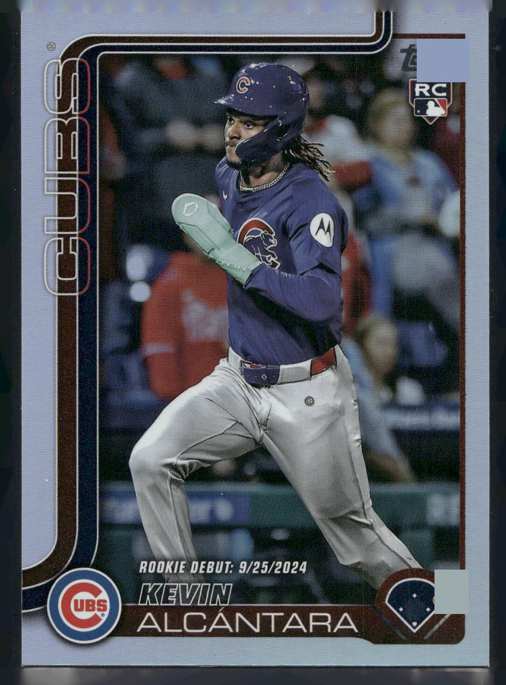 2025 Topps Update #US128 Kevin Alcántara Rainbow Foil