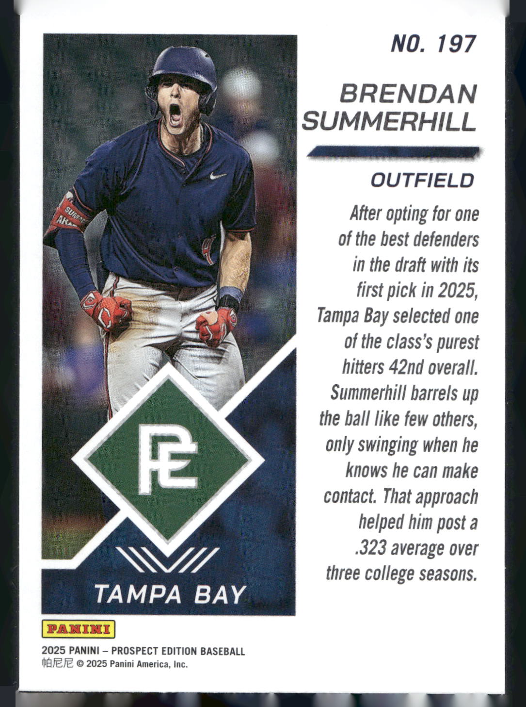 2025 Panini Prospect Edition #197 Brendan Summerhill