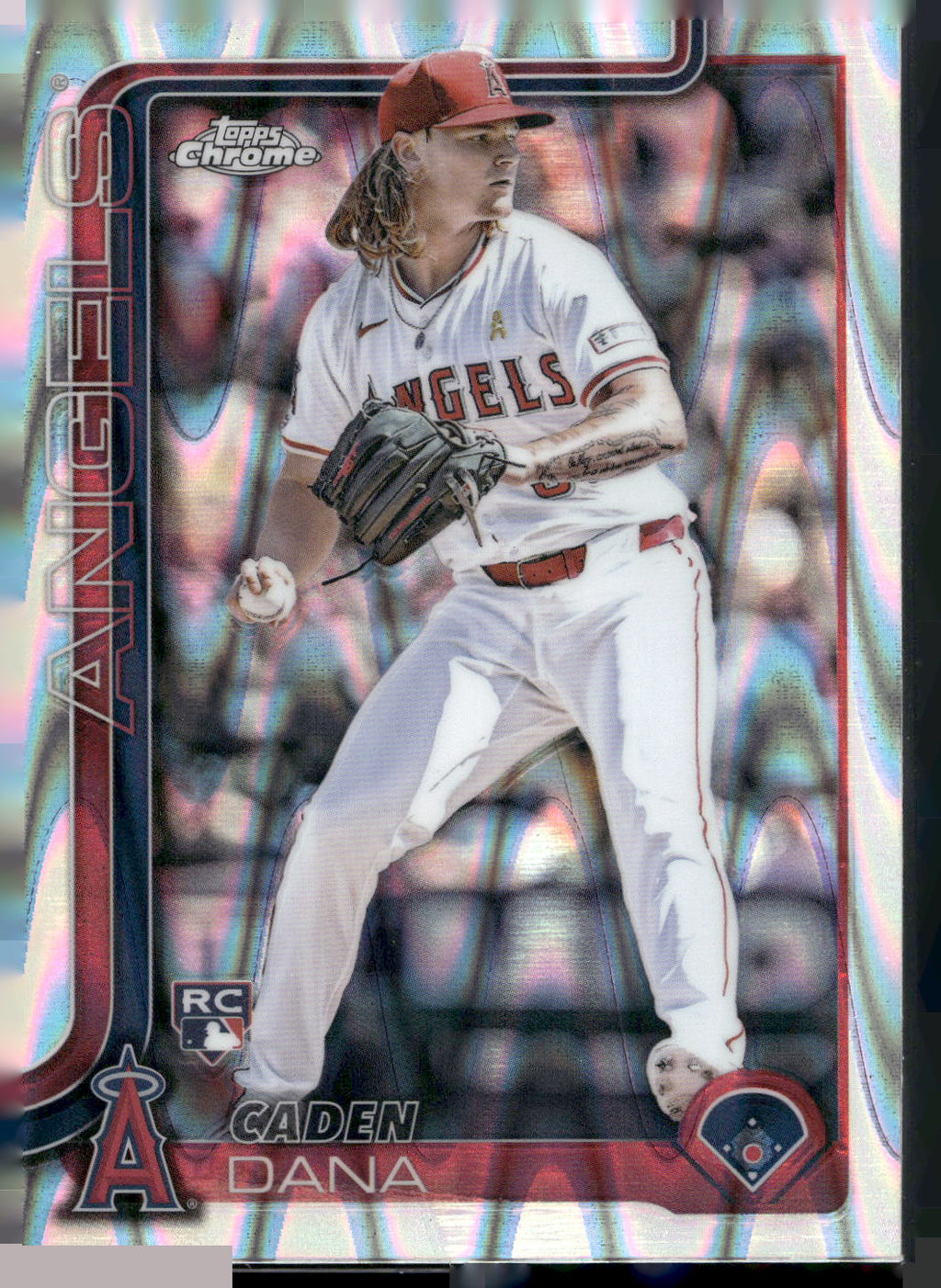 2025 Topps Chrome #245 Caden Dana RayWave Refractors