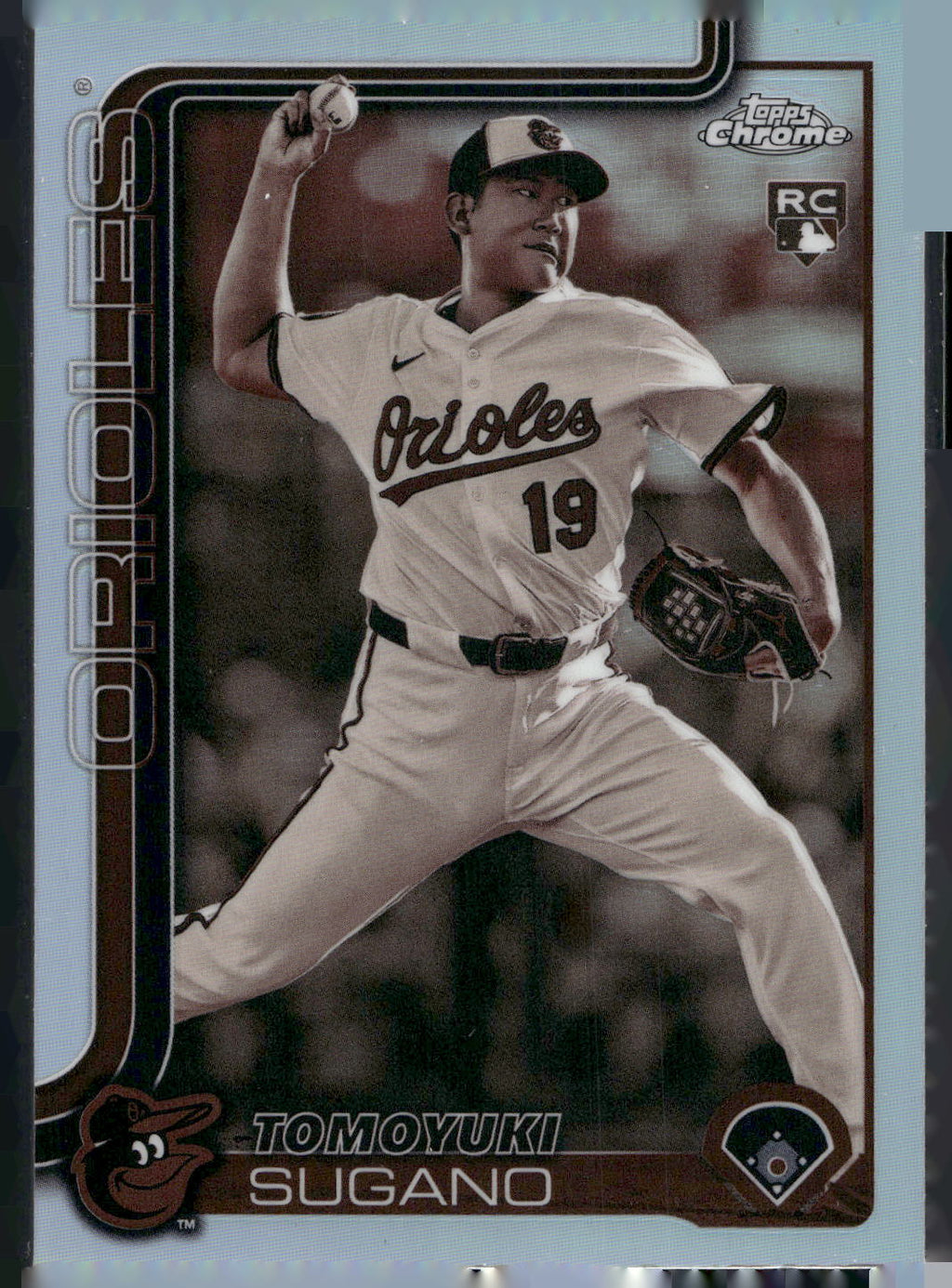 2025 Topps Chrome #166 Tomoyuki Sugano Sepia Refractors