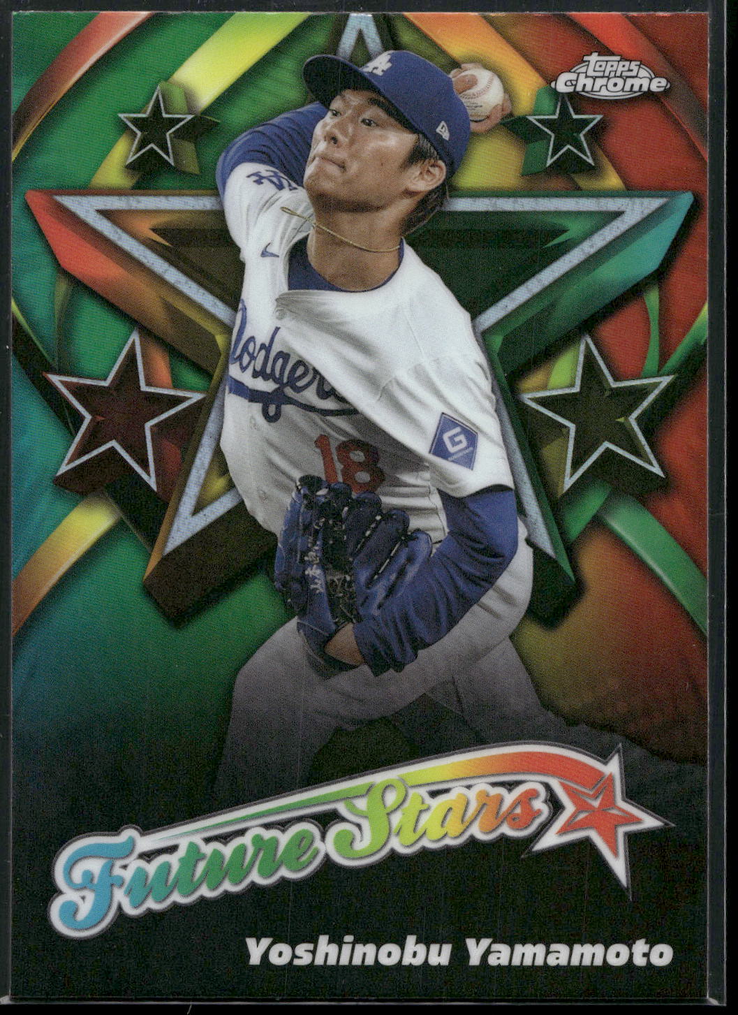 2025 Topps Chrome #FS-6 Yoshinobu Yamamoto Future Stars