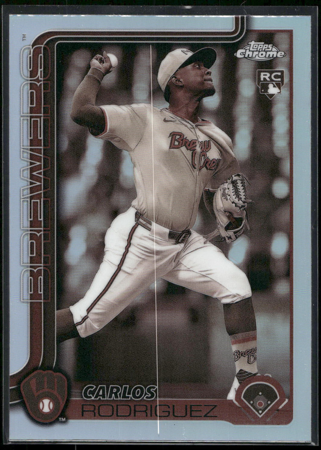 2025 Topps Chrome #201 Carlos Rodriguez Sepia Refractors