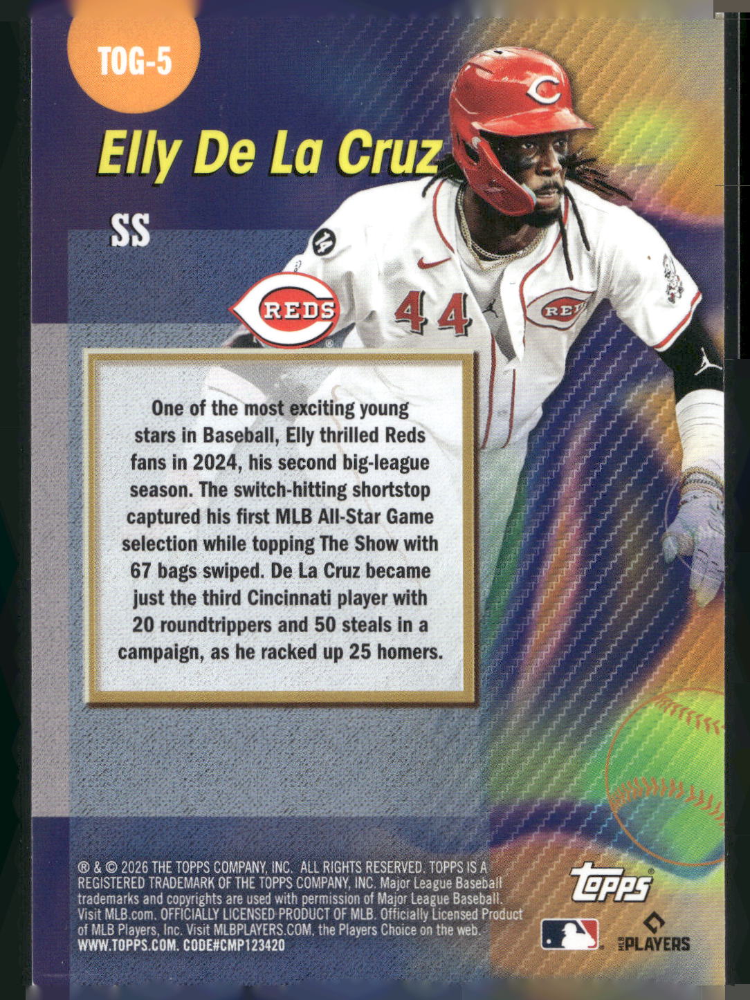 2026 Topps #TOG-5 Elly De La Cruz Titans of the Game