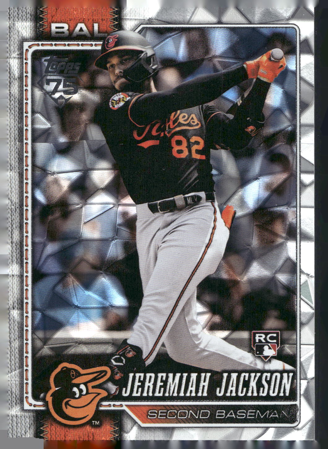 2026 Topps #277 Jeremiah Jackson Silver Crackle Foil