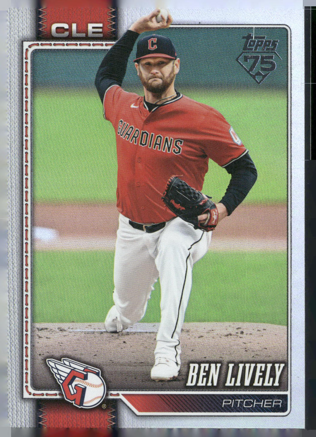 2026 Topps #109 Ben Lively Rainbow Foil