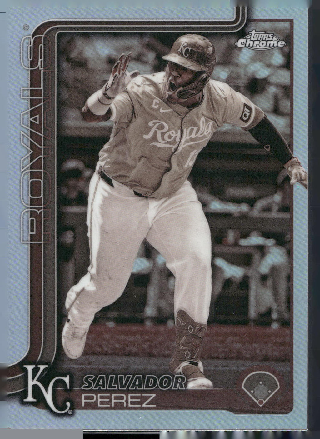 2025 Topps Chrome #114 Salvador Perez Sepia Refractors