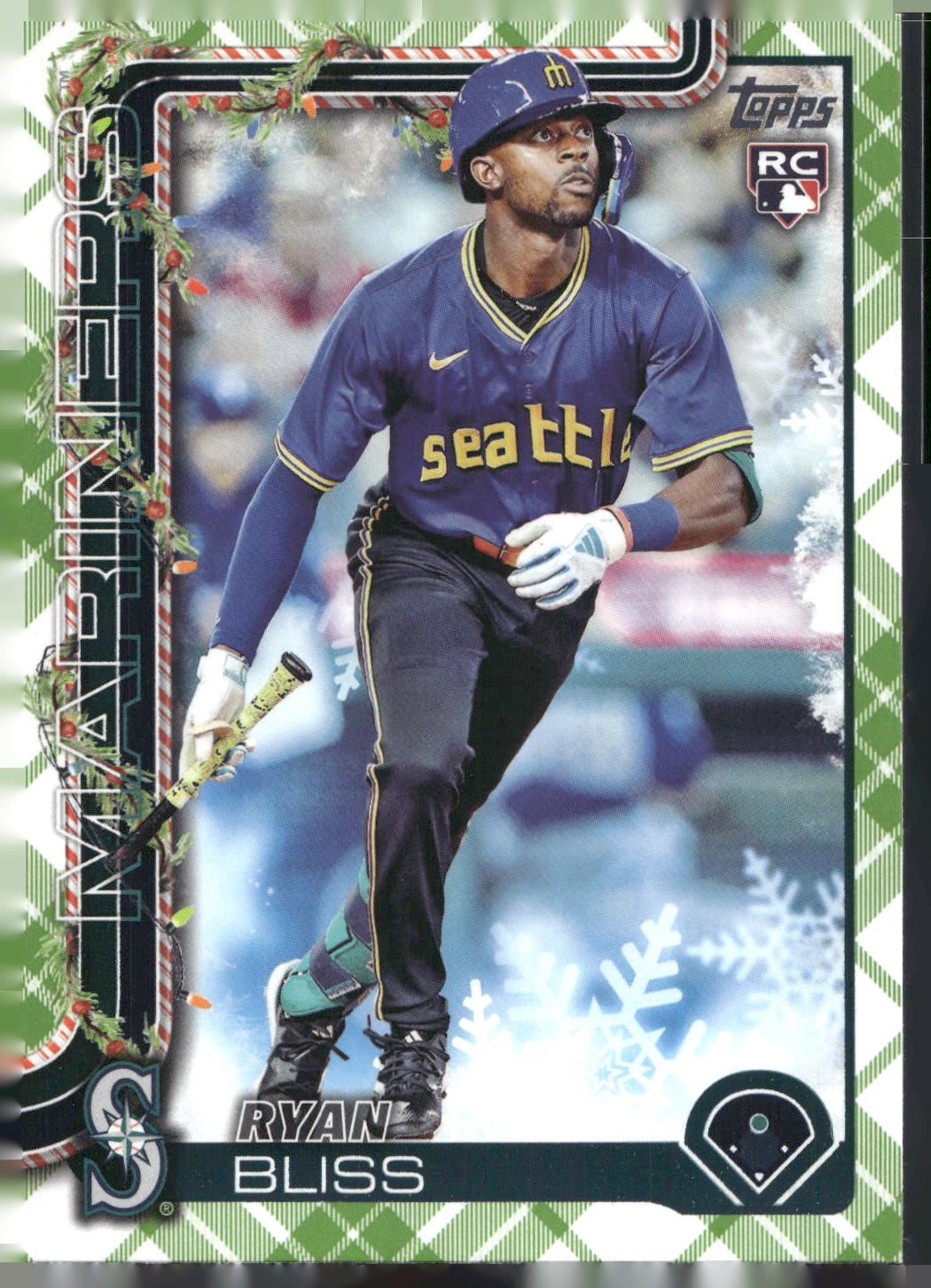 2025 Topps Holiday #H184 Ryan Bliss Green Holiday Plaid
