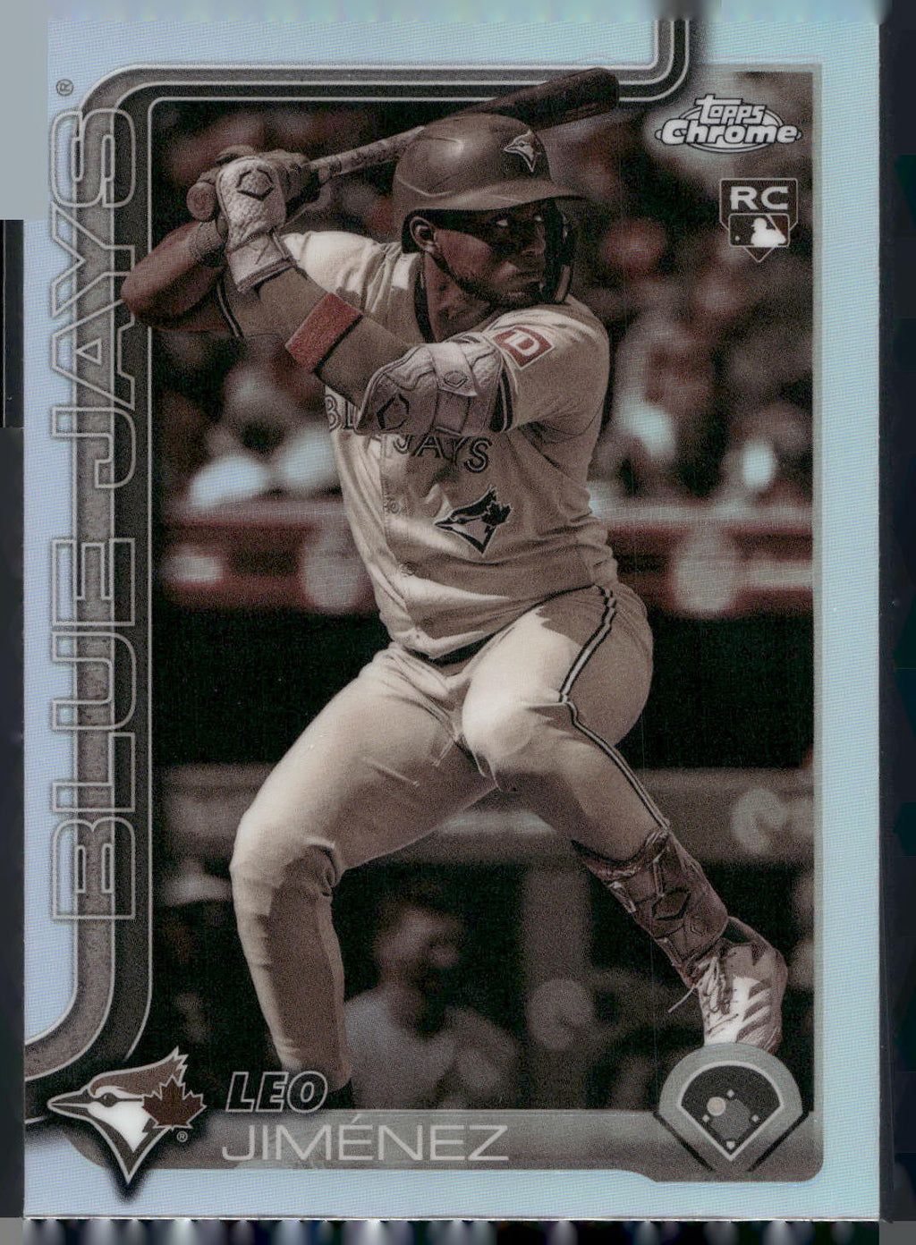 2025 Topps Chrome #276 Leo Jiménez Sepia Refractors