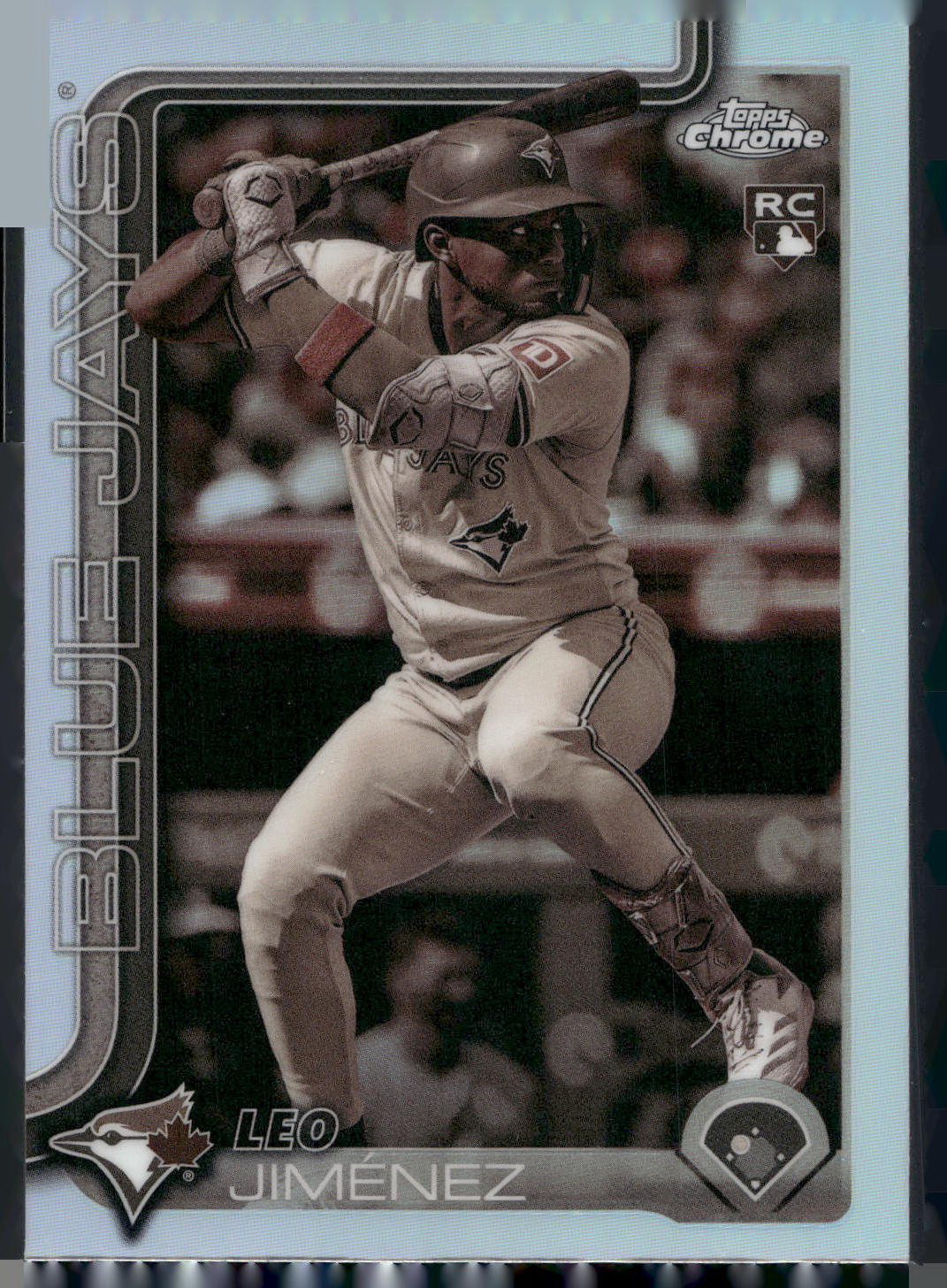 2025 Topps Chrome #276 Leo Jiménez Sepia Refractors