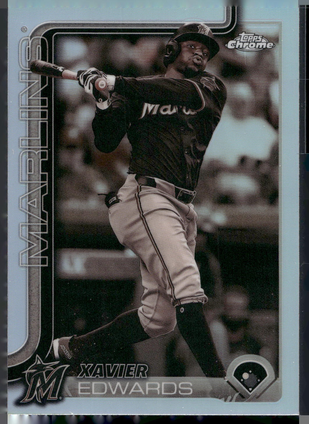2025 Topps Chrome #115 Xavier Edwards Sepia Refractors