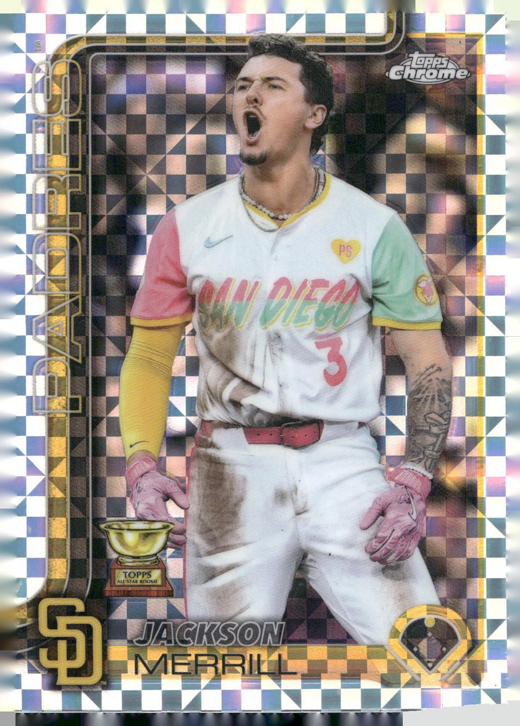 2025 Topps Chrome #61 Jackson Merrill X-Fractors
