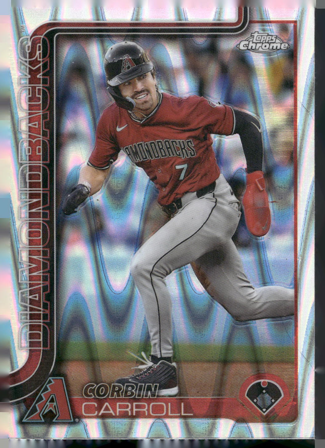 2025 Topps Chrome #268 Corbin Carroll RayWave Refractors