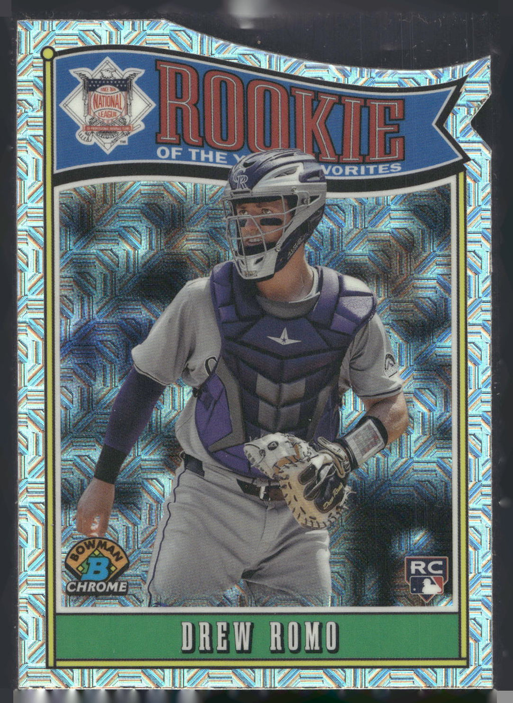 2025 Bowman #ROY-9 Drew Romo Rookie of the Year Favorites Mojo Refractor