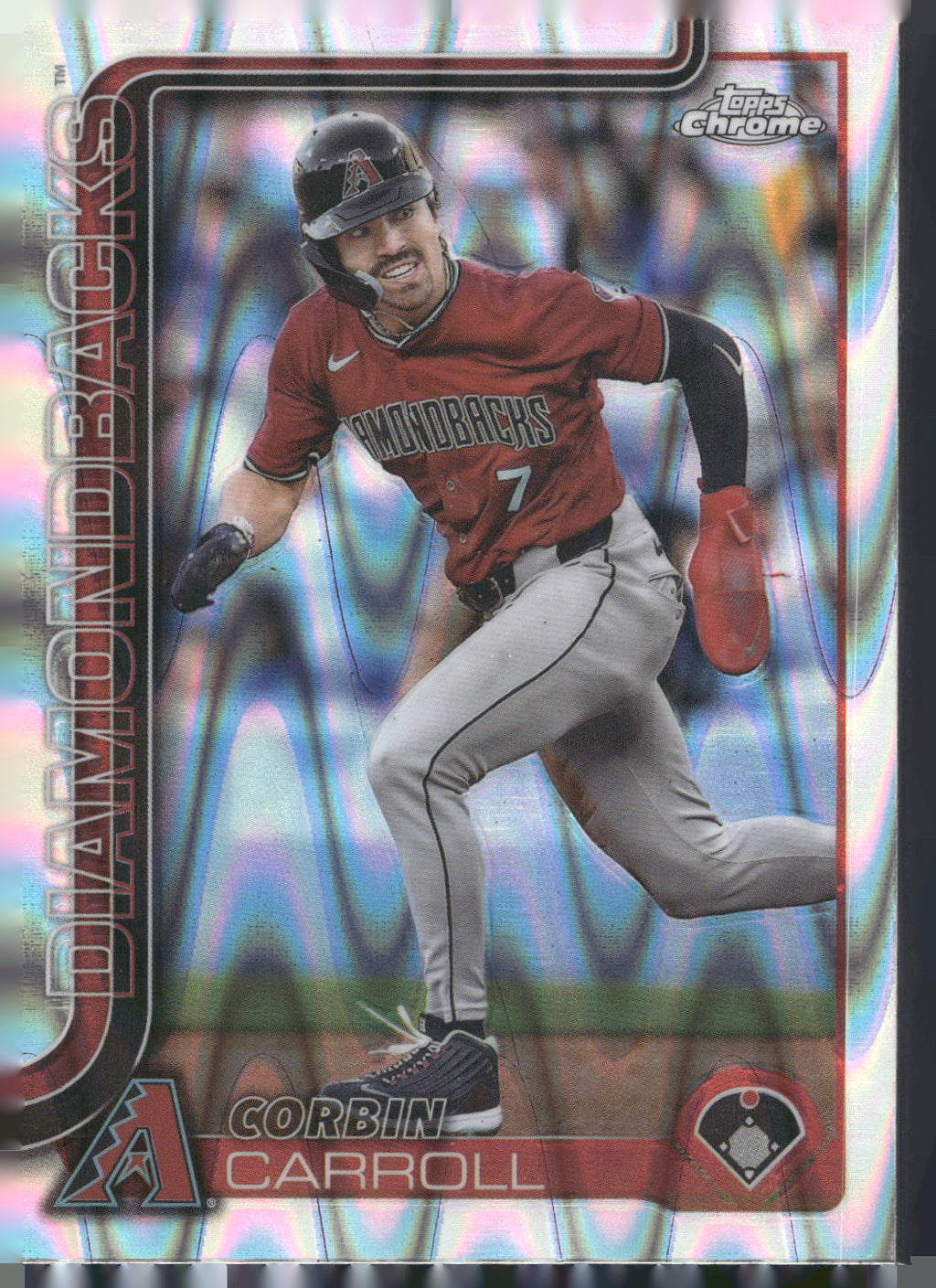 2025 Topps Chrome #268 Corbin Carroll RayWave Refractors