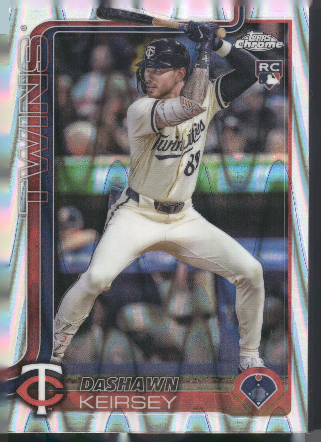 2025 Topps Chrome #19 DaShawn Keirsey RayWave Refractors
