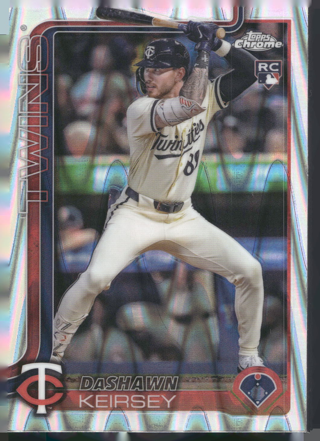 2025 Topps Chrome #19 DaShawn Keirsey RayWave Refractors