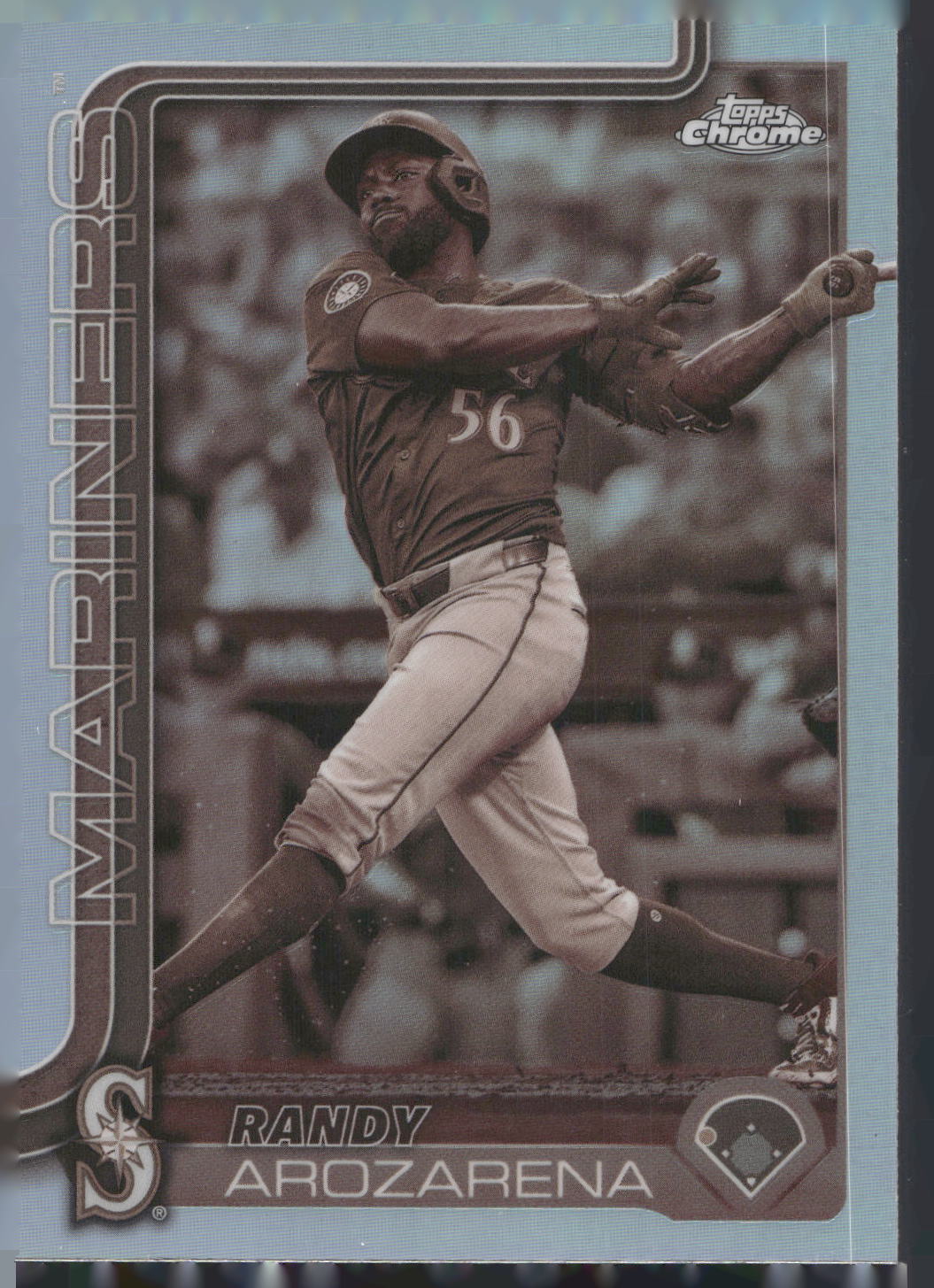 2025 Topps Chrome #164 Randy Arozarena Sepia Refractors
