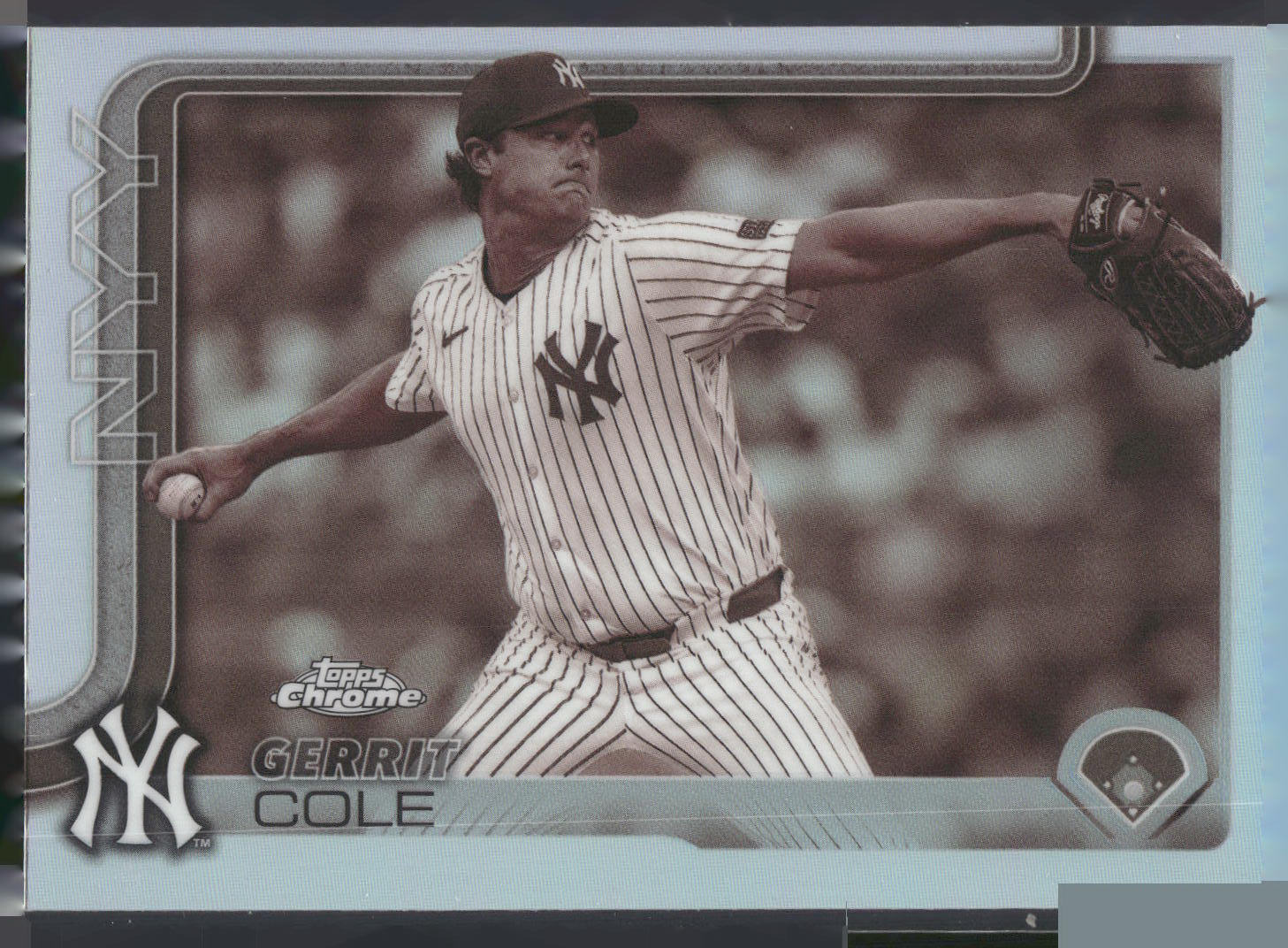 2025 Topps Chrome #110 Gerrit Cole Sepia Refractors