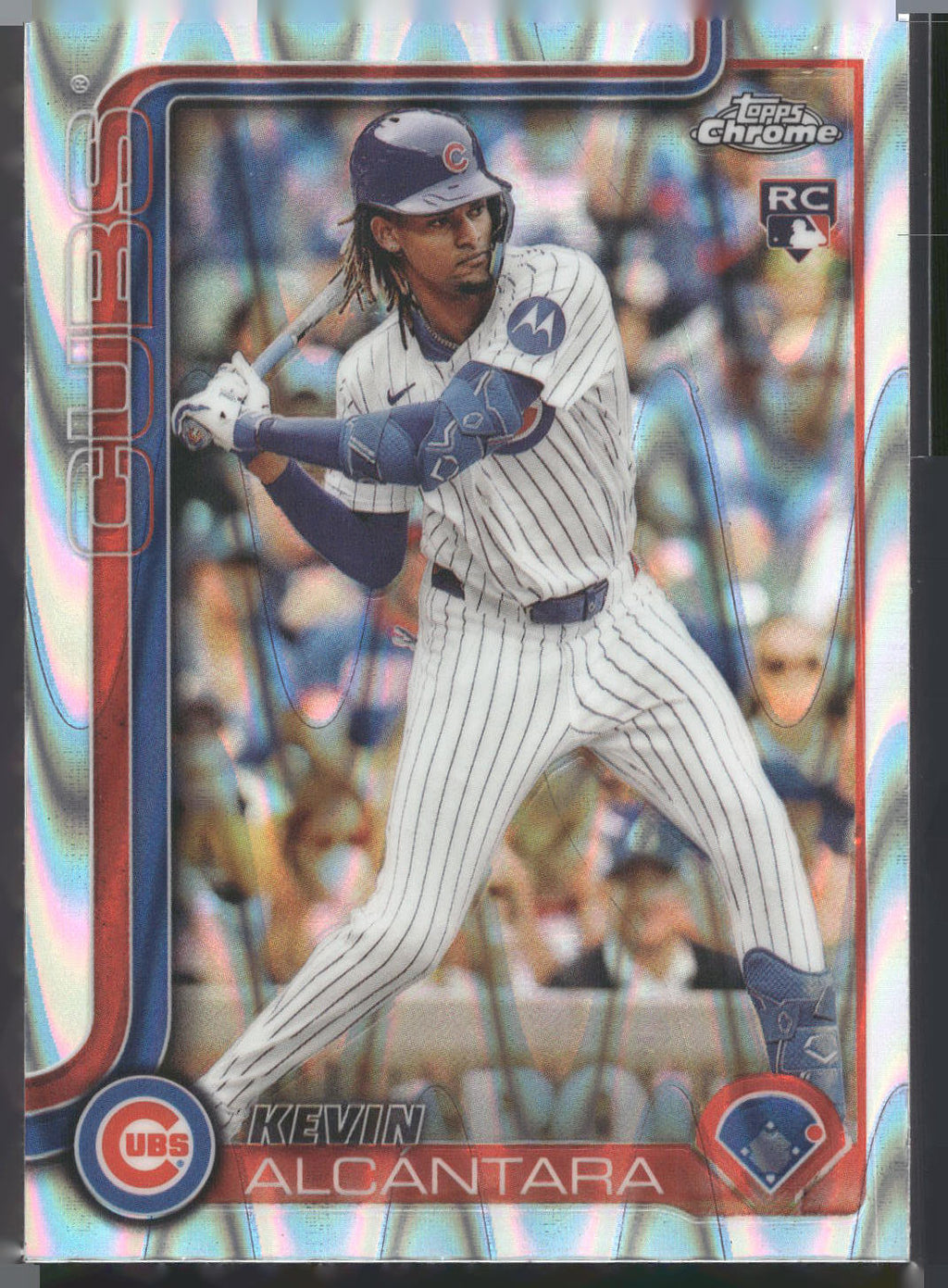 2025 Topps Chrome #173 Kevin Alcántara RayWave Refractors