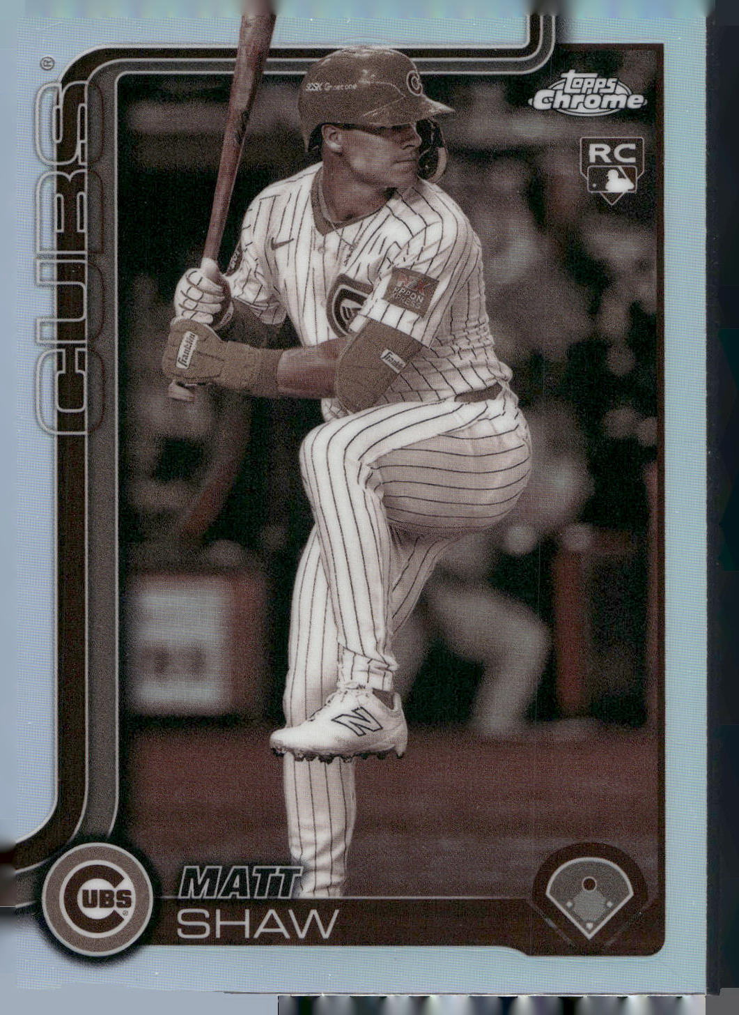 2025 Topps Chrome #219 Matt Shaw Sepia Refractors