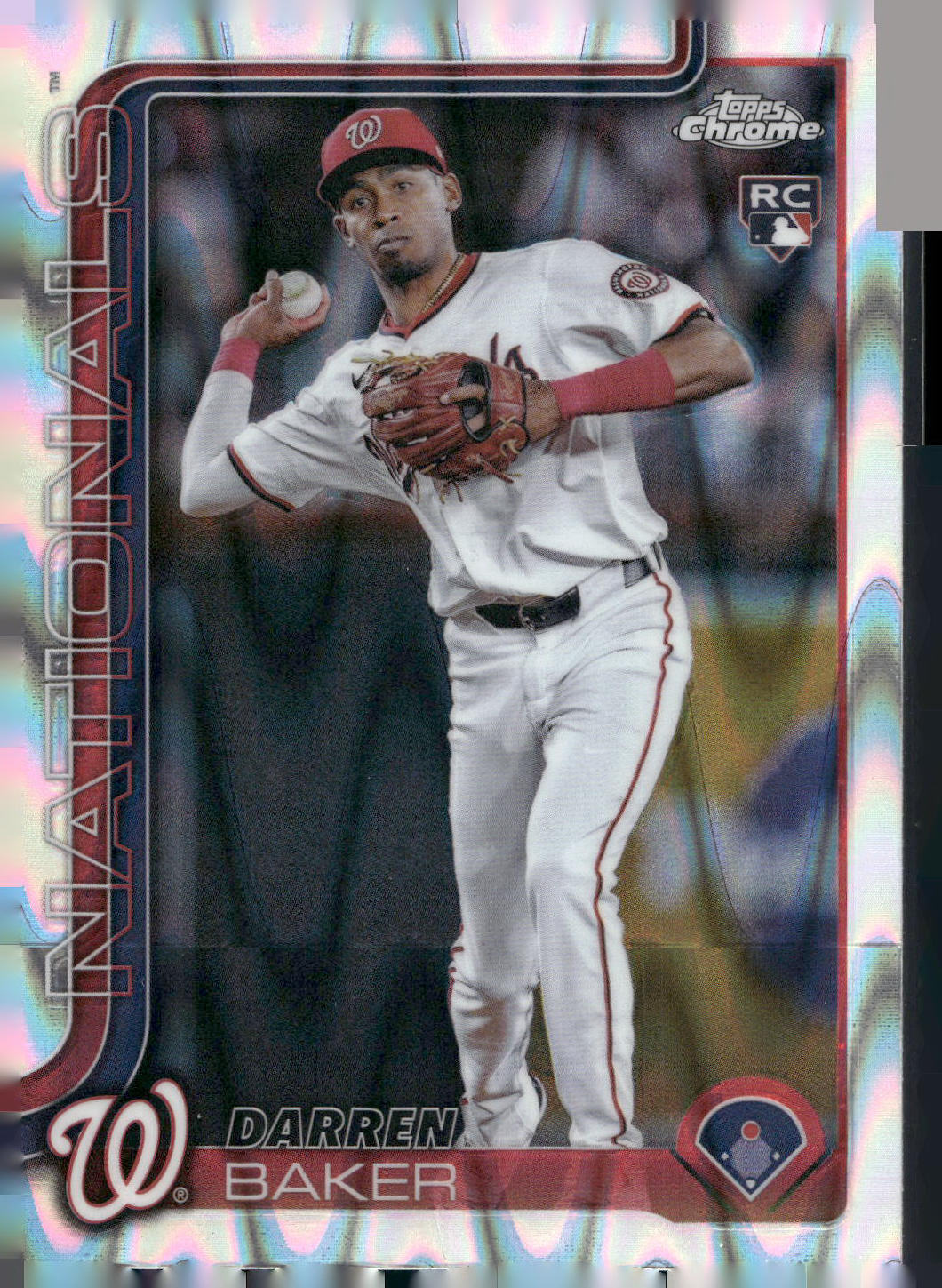 2025 Topps Chrome #231 Darren Baker RayWave Refractor