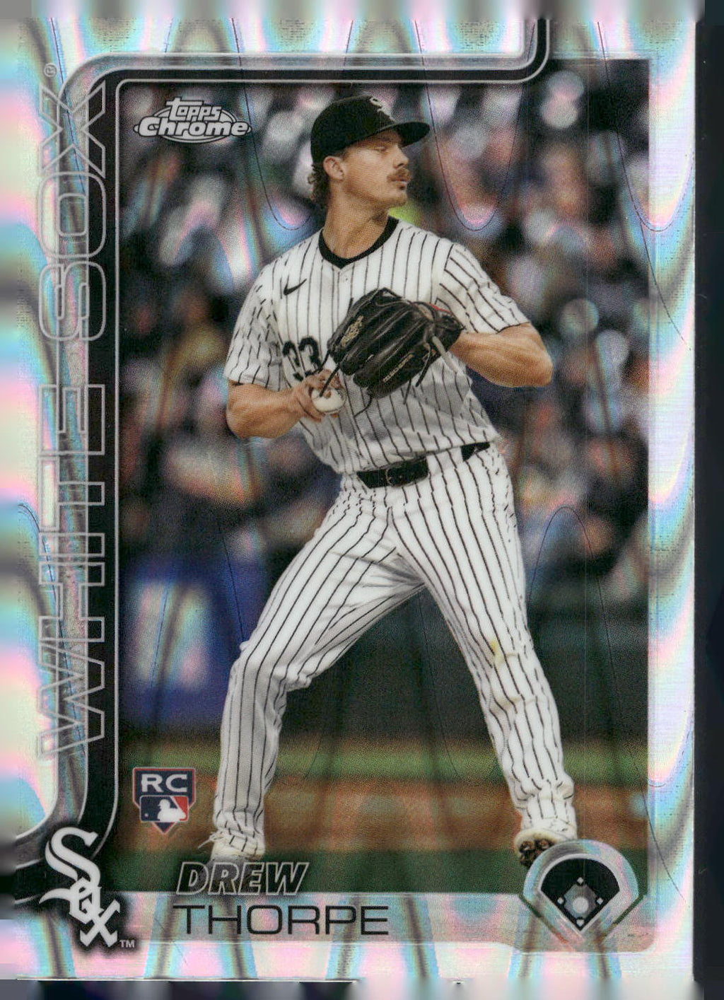 2025 Topps Chrome #275 Drew Thorpe RayWave Refractors