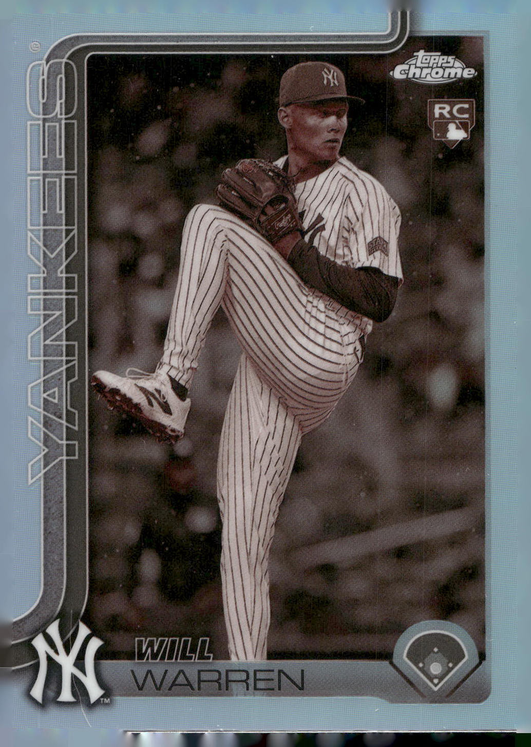 2025 Topps Chrome #81 Will Warren Sepia Refractors