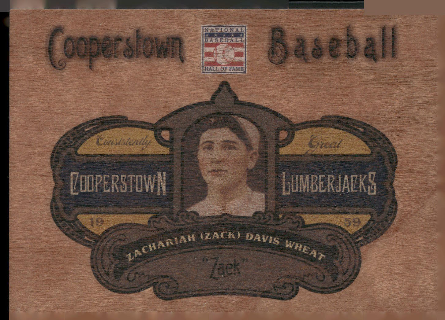 2013 Panini Cooperstown #93 Zack Wheat Lumberjacks