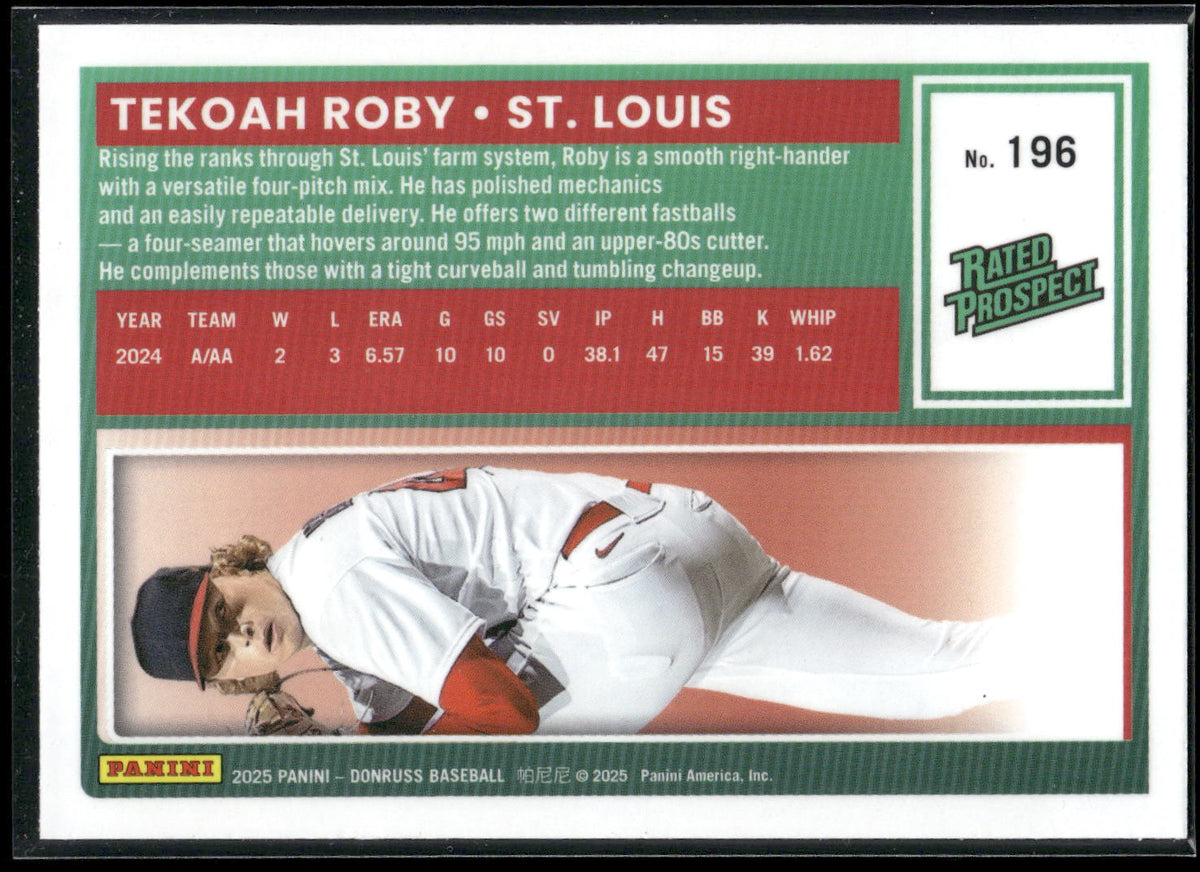 2025 Donruss #196 Tekoah Roby