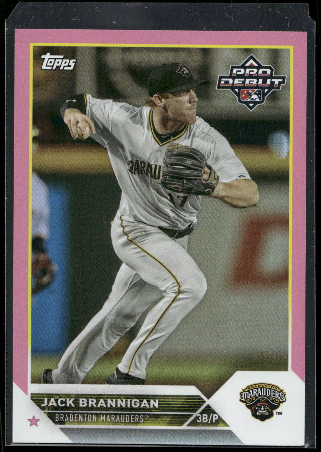 2023 Topps Pro Debut #PD-12 Jack Brannigan Fuchsia #/199