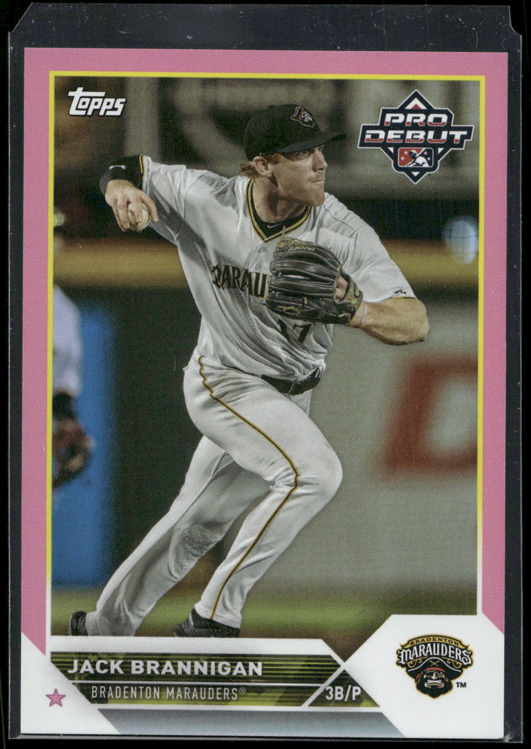 2023 Topps Pro Debut #PD-12 Jack Brannigan Fuchsia #/199
