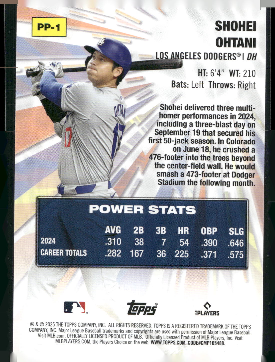 2025 Topps #PP-1 Shohei Ohtani Power Players