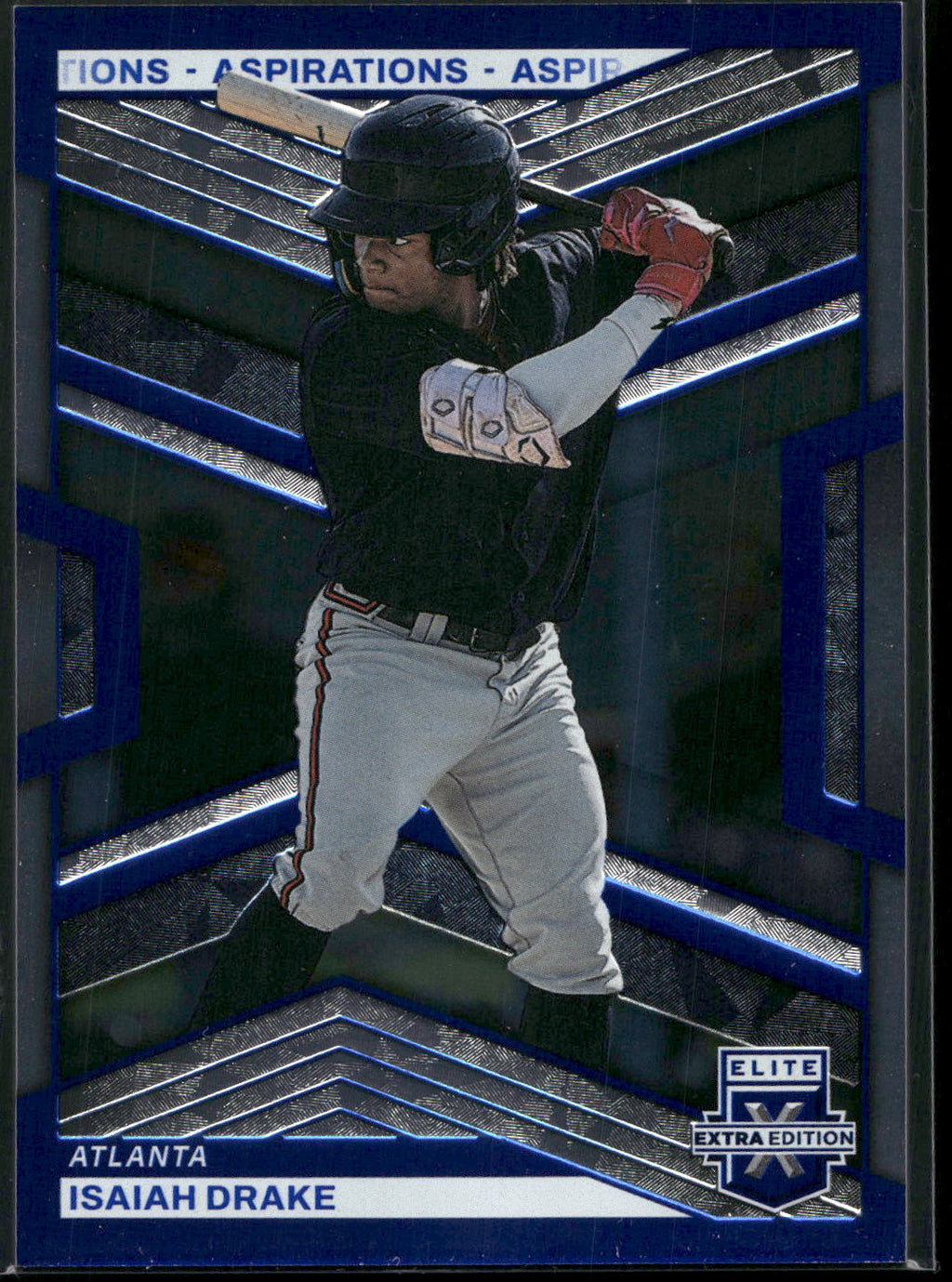 2023 Panini Elite Extra Edition #9 Isaiah Drake Aspirations Blue #/349