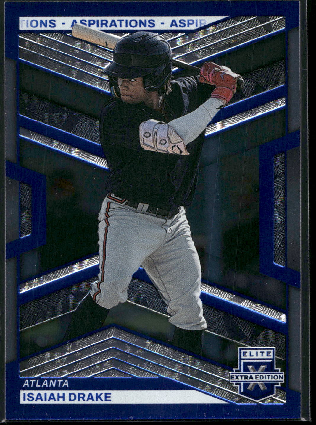 2023 Panini Elite Extra Edition #9 Isaiah Drake Aspirations Blue #/349