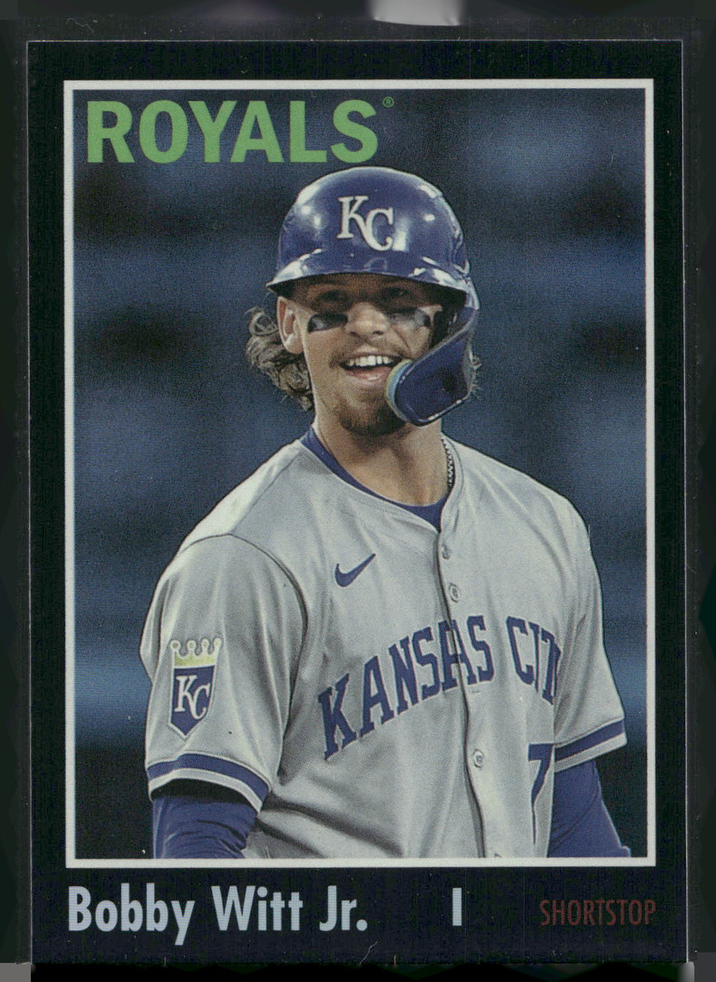 2024 Topps Archives #150 Bobby Witt Jr. Black Foilboard