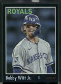 2024 Topps Archives #150 Bobby Witt Jr. Black Foilboard