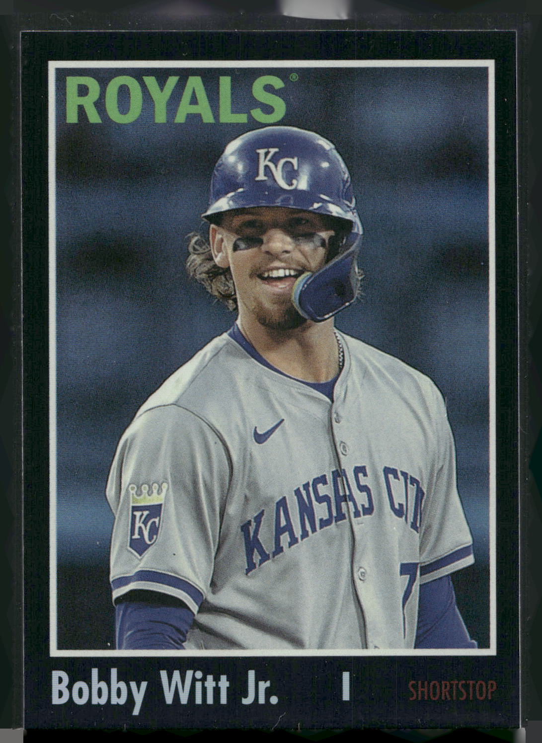 2024 Topps Archives #150 Bobby Witt Jr. Black Foilboard