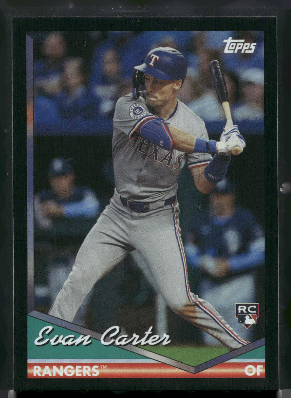 2024 Topps Archives #223 Evan Carter Black Foilboard