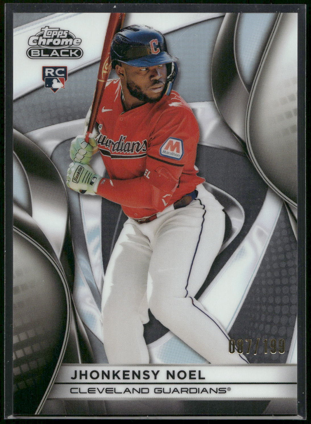 2025 Topps Chrome Black #15 Jhonkensy Noel Refractors #/199