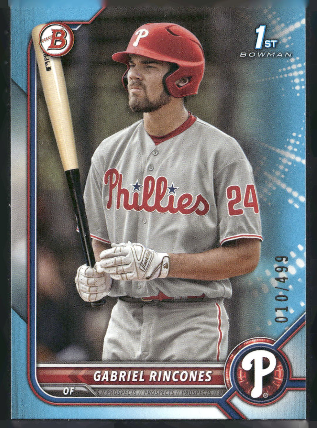 2022 Bowman Draft #BD-142 Gabriel Rincones Sky Blue #/499