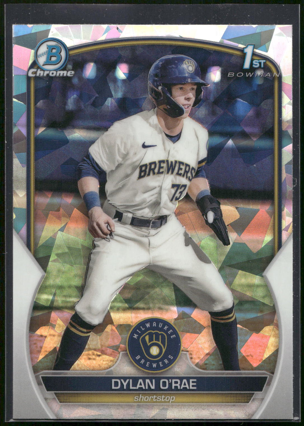 2023 Bowman #BCP-143 Dylan O'Rae Chrome Prospects Atomic Refractors