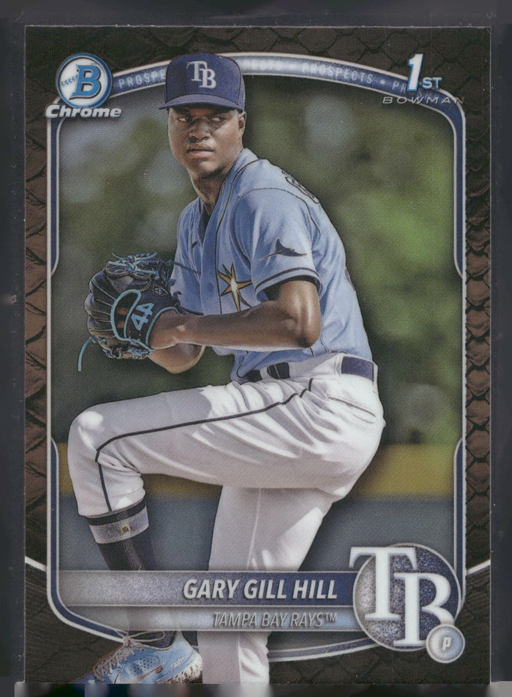 2025 Bowman #BCP-55 Gary Gill Hill Chrome Prospects Reptilian Refractor