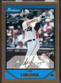 2007 Bowman Draft Picks & Prospects #BDPP99 Evan Longoria Prospects Gold