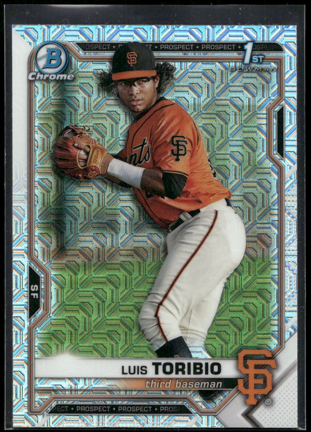 2021 Bowman Chrome #BCP-228 Luis Toribio Prospects Mojo Refractor