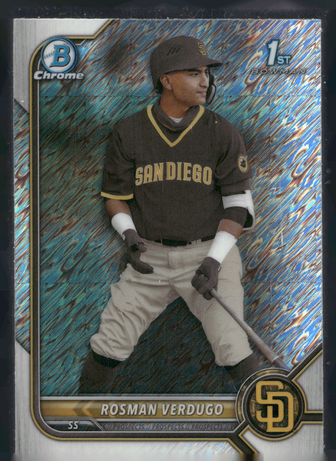 2022 Bowman Chrome #BCP-193 Rosman Verdugo Prospects Shimmer Refractor