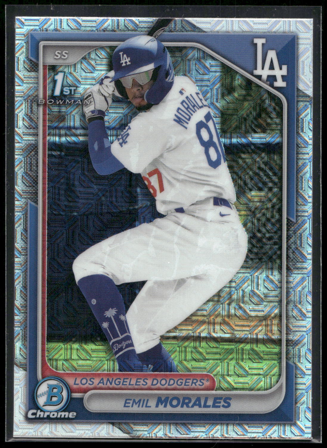 2024 Bowman Chrome #BCP-221 Emil Morales Prospects Mojo Refractors