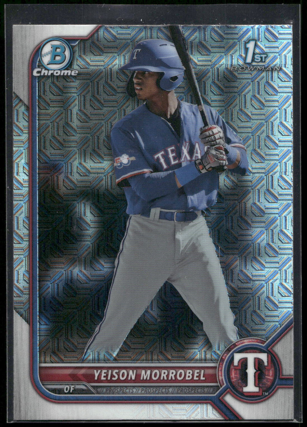 2022 Bowman Chrome #BCP-200 Yeison Morrobel Prospects Mojo Refractor