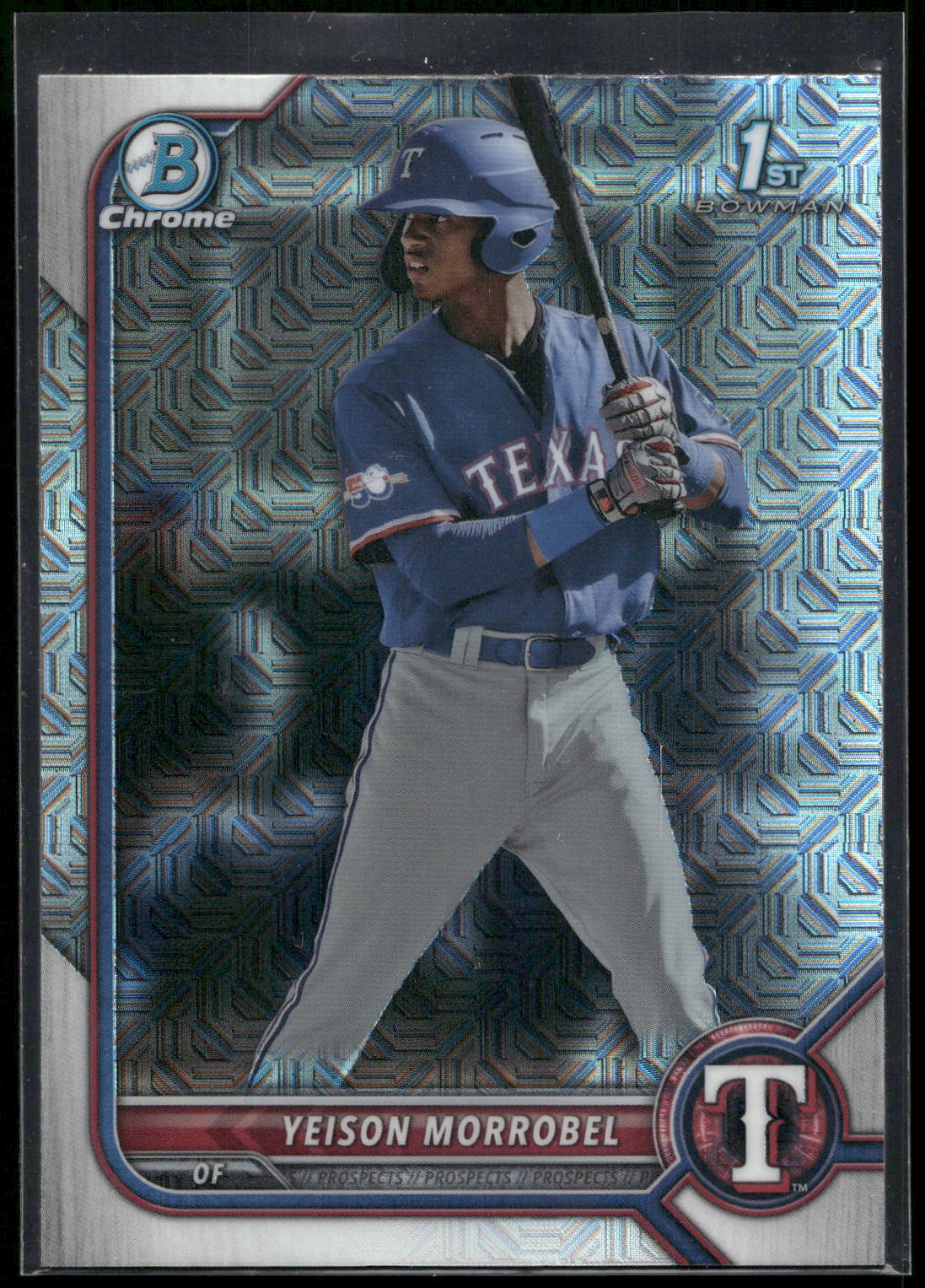 2022 Bowman Chrome #BCP-200 Yeison Morrobel Prospects Mojo Refractor
