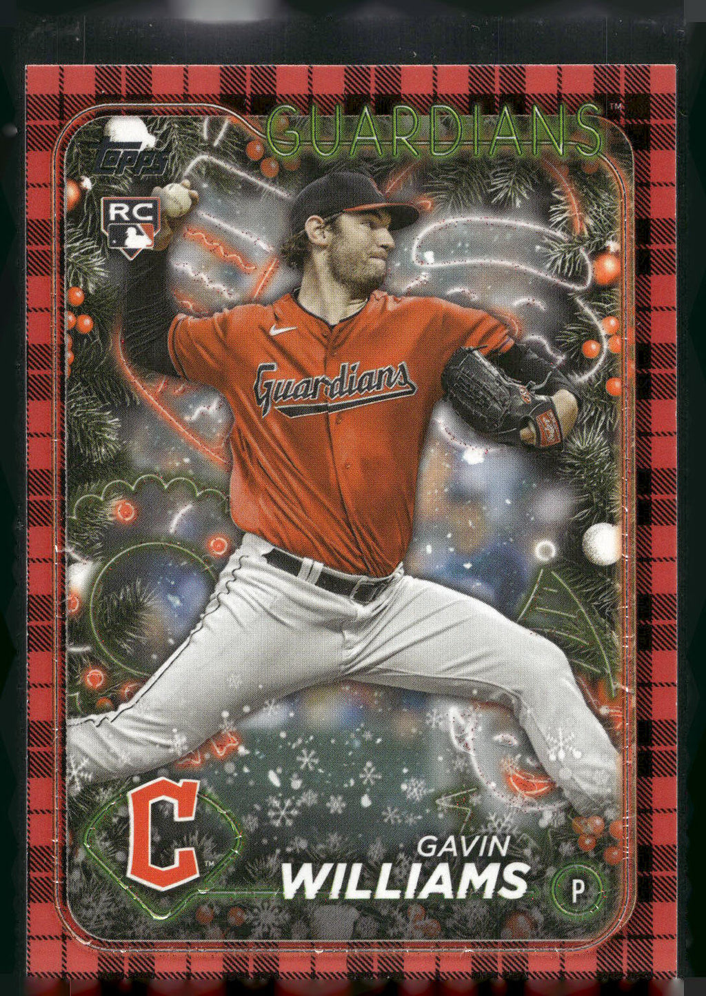 2024 Topps Holiday #H173 Gavin Williams Plaid