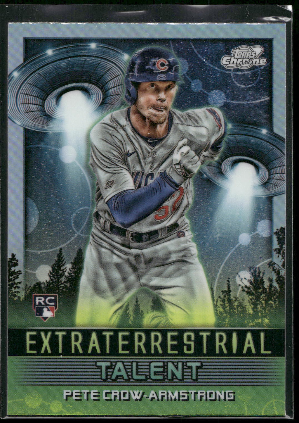 2024 Topps Chrome Cosmic #ET-9 Pete Crow-Armstrong Extraterrestrial Talent